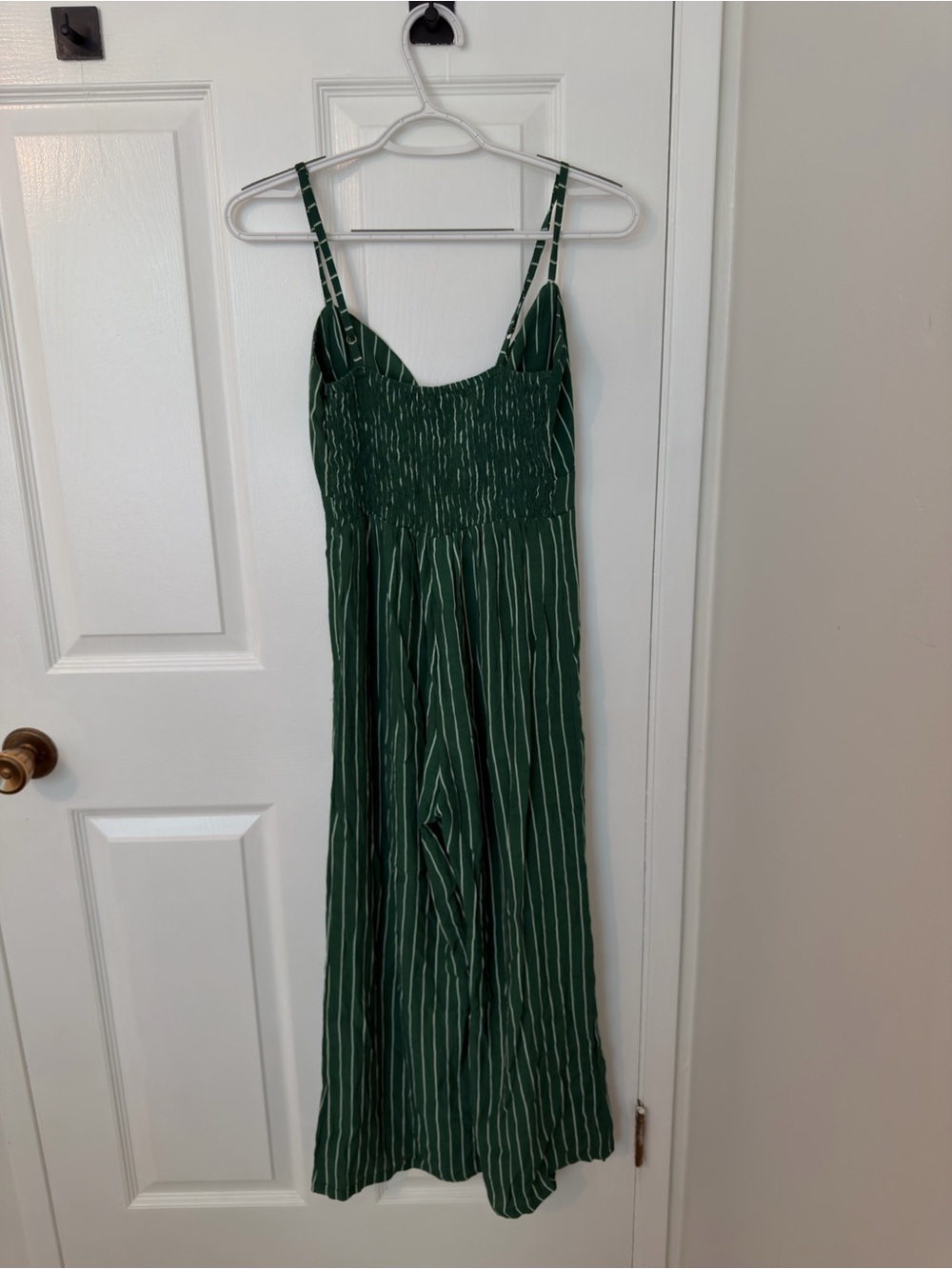Faithfull The Brand Green Striped Wide-Leg Jumpsuit - Picture 5 of 5